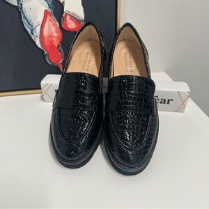 Alex Marie Greta Embossed Patent Platform Loafers ❗️NEW W/ BOX❗️